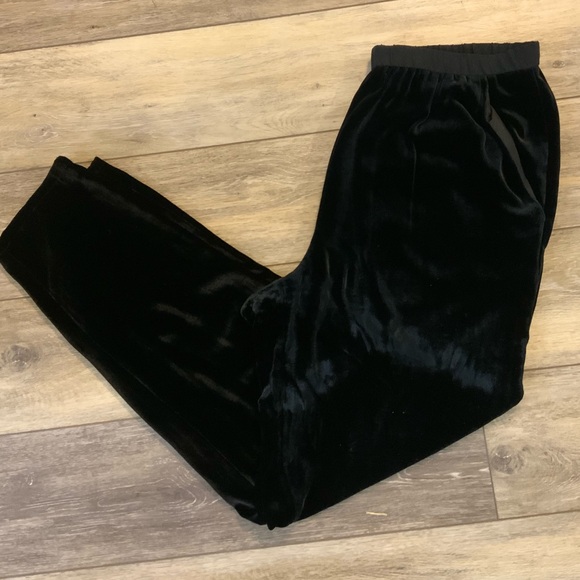 Eileen Fisher velvet elastic waist pants. Size S/P - Picture 1 of 4